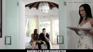 BadMILFS - Perfect Busty Milf Gets Serviced By Step Sibling