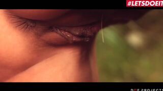 LETSDOEIT - Alexa Tomas rubs her sensual Spanish pussy and sucks a big cock in the forest on PornHD