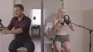 BLONDE BEAUTY Lilly Bell DRAINS Her Blind Date's Cock