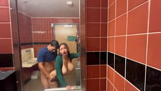 Risky Creampie in Whole Foods Public Bathroom Hailey Rose