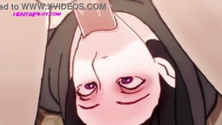 Opened Her Mouth for a Blowjob, but Didn't Expect to be so Deep - Cartoon Porn Uncensored