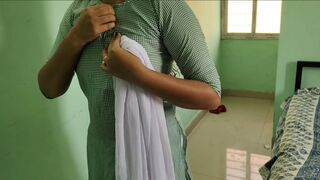 Desi Indian College girl have sex with step brother Xxx , Desi Village Doggy style rough hardcore College girl tight pussy sex