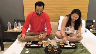 Step daughter seduced her step dad to fuck her pink pussy sucking big dick riding on monster cock