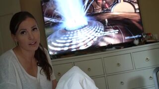 Yogabella - Mommy pleasures while son plays