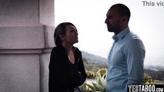 Helpless petite blonde MILF gets pounded by a cunning mature stud