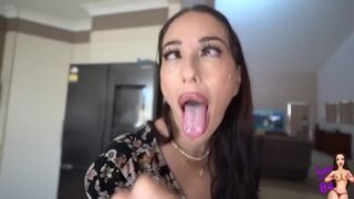 Lahlah1684 - Mommy goes Ahegao on sons cock while hubby watches TV