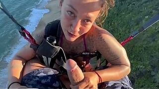 I gave my pussy away while paragliding.