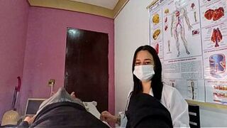 I had an unexpected erection in front of the nurse and she noticed.